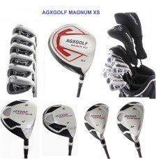 MEN'S LEFT or RIGHT HAND MAGNUM XS WIDE SOLE EDITION 13 CLUB GOLF SET w460 DRIVER +3 & 5 WOOD  #3 & 4 HYBRIDS + 5-9 IRONS + PW & SW+PUTTER: OPTION TO INCLUDE STAND BAG